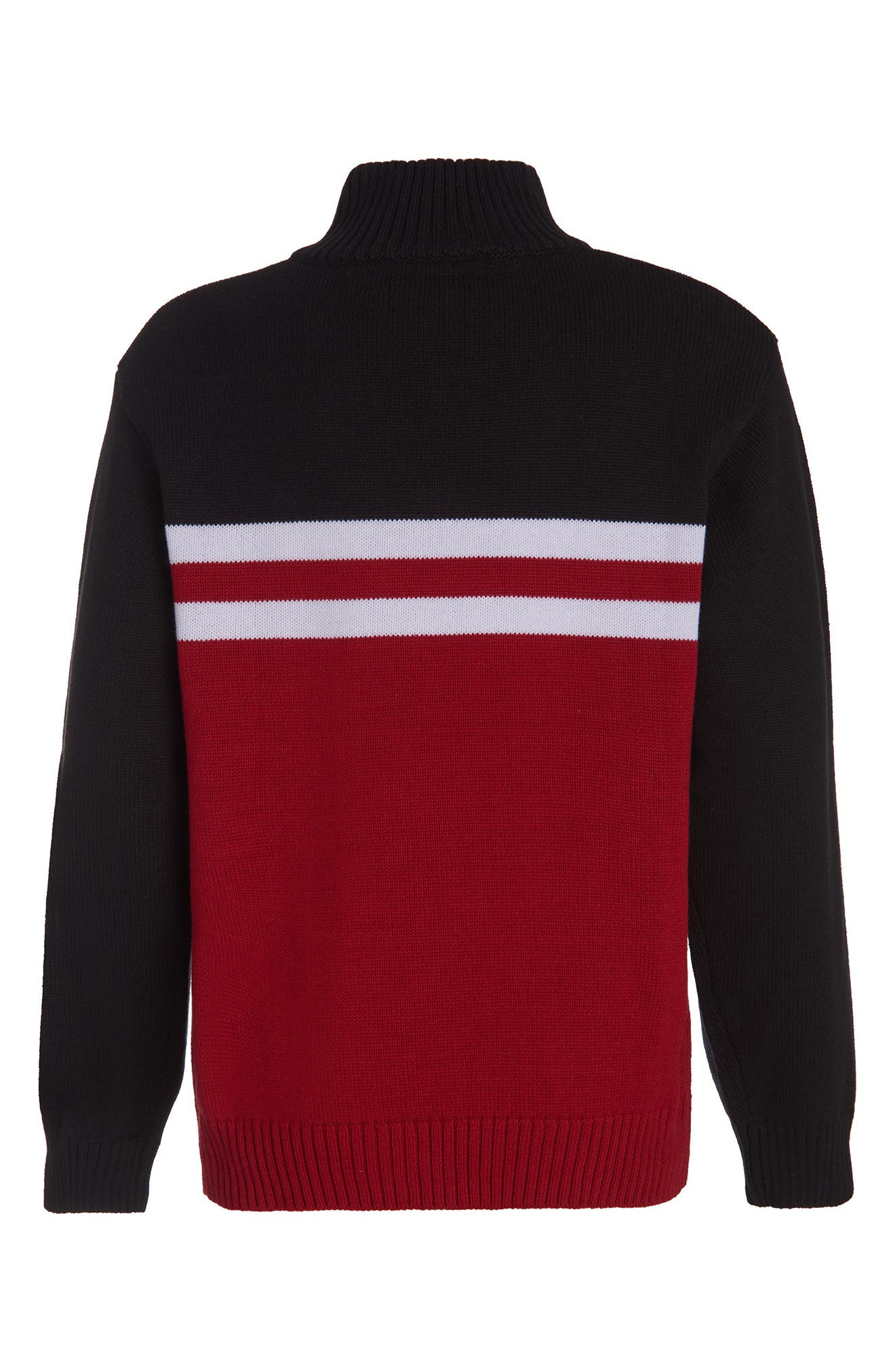 calvin klein cotton zip neck sweater