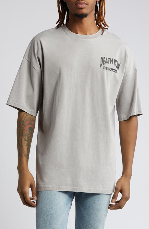 Death Row Records Greatest Hits Cotton Graphic T-shirt In Grey