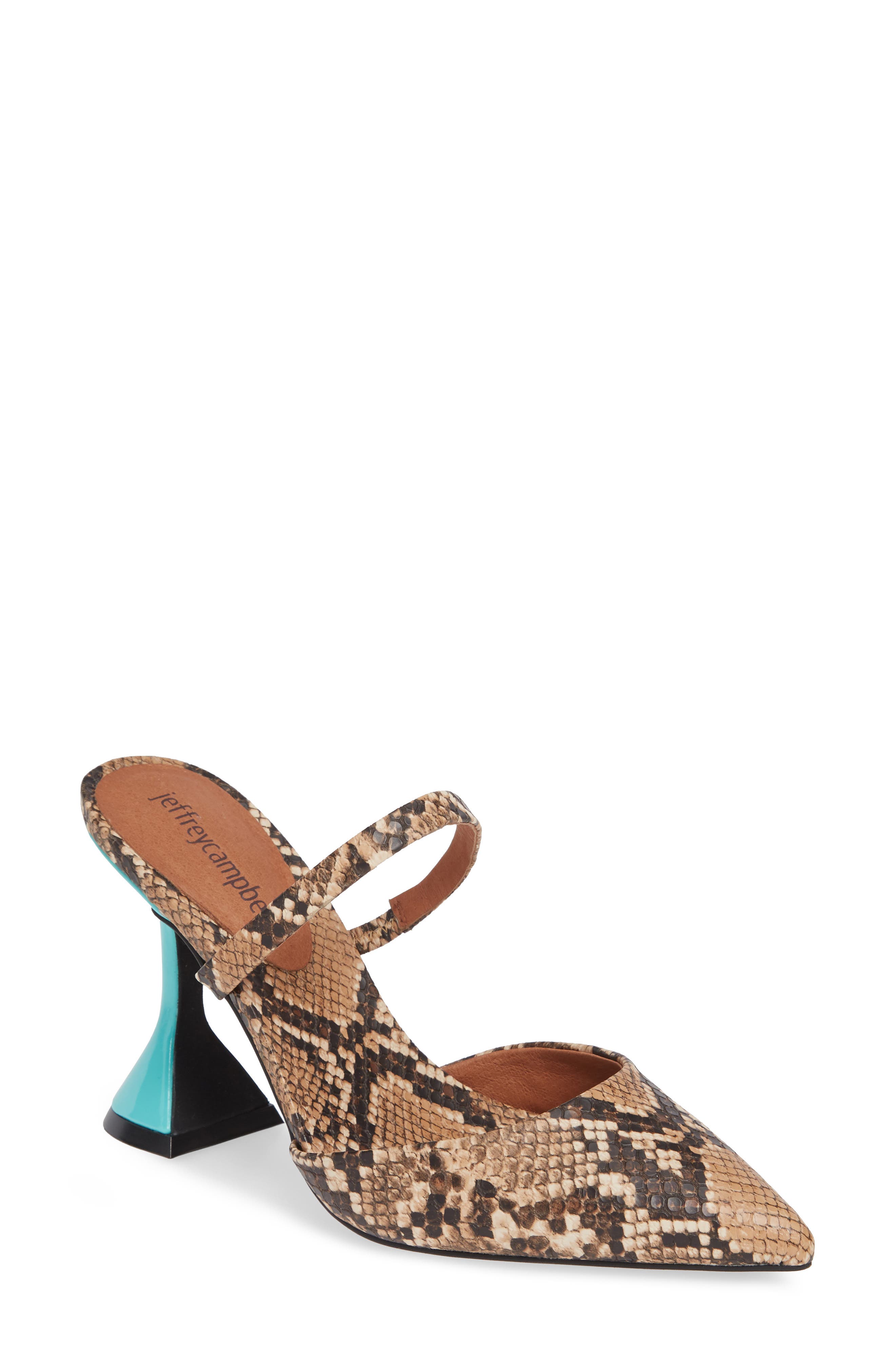 Jeffrey Campbell Zivot Statement Heel Pump, Brown