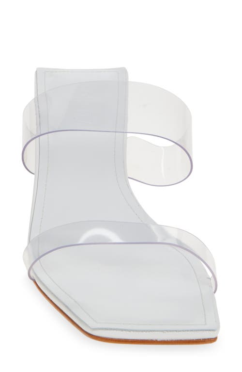 Shop Schutz Ariella Slide Sandal In Transparente/white