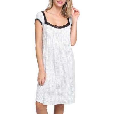 Savi Mom Joliet Maternity/nursing Nightgown, Black
