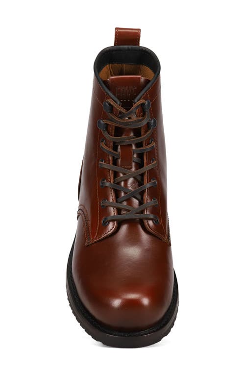 Frye Hudson Lace-up Boot In Mahogany