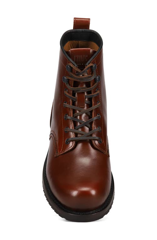 Shop Frye Hudson Lace-up Boot In Mahogany