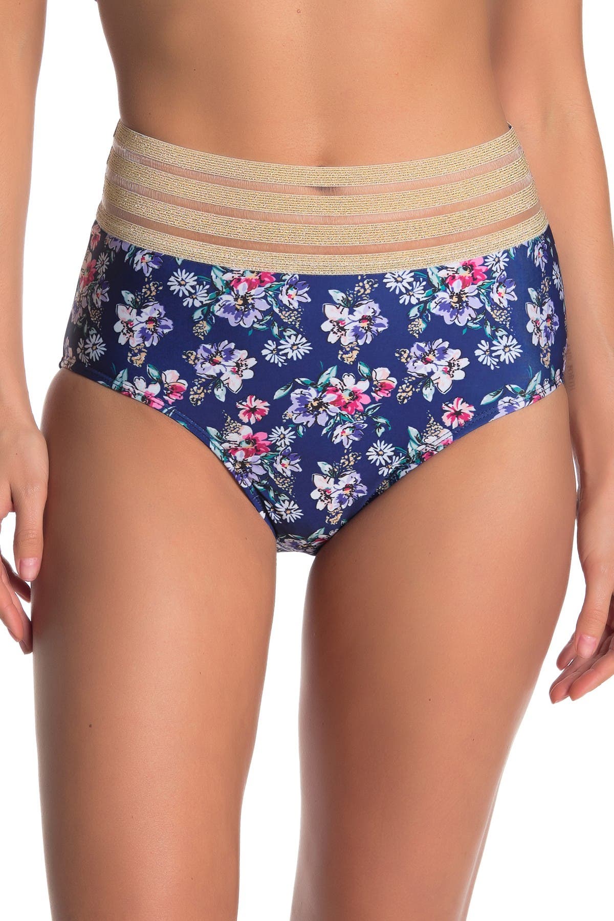 floral high waisted bikini