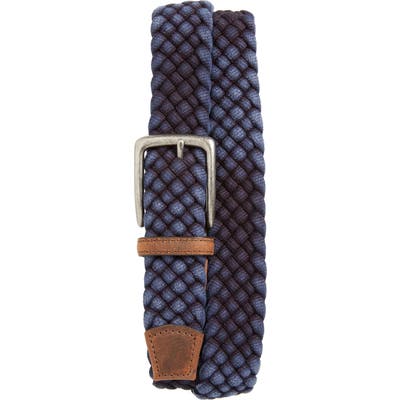 Torino Woven Cotton Belt, Navy