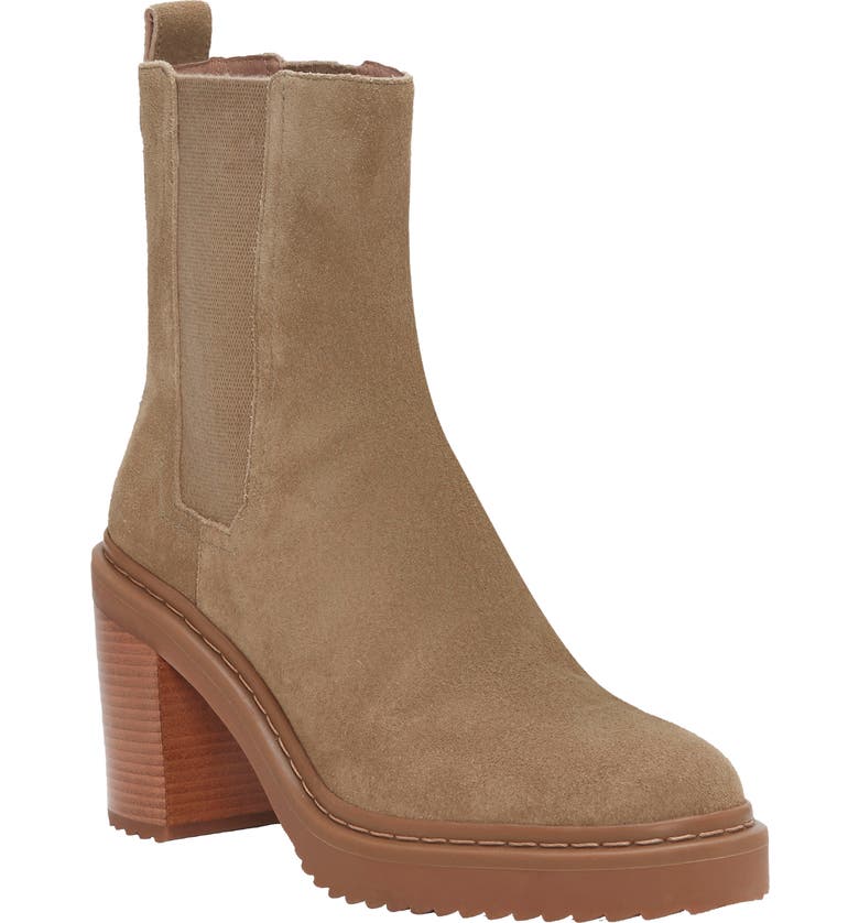 LOUISE ET CIE Varsan Platform Chelsea Boot, Main, color, SANDSTORM