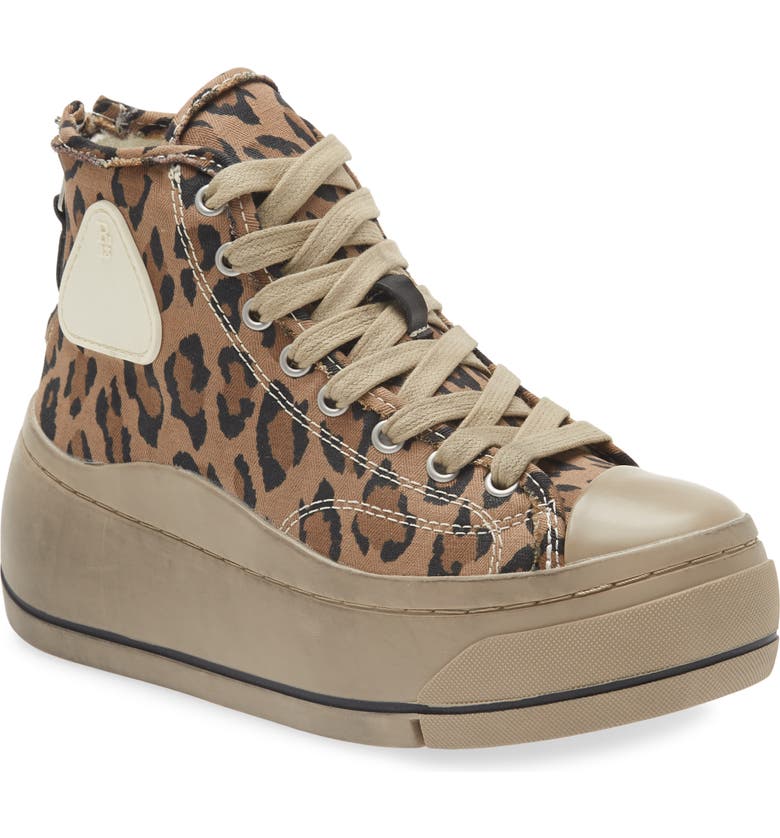 Kurt Leopard Platform High Top Sneaker