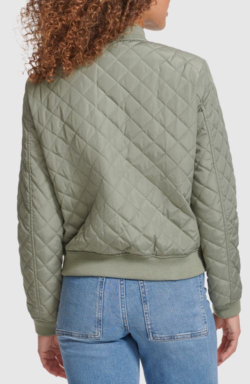 Levi's® Quilted Bomber Jacket In Sea Green