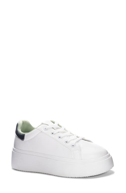 Record Platform Sneaker in White