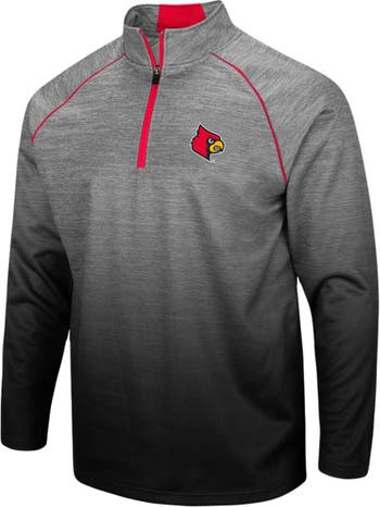 COLOSSEUM Men's Colosseum Heathered Gray Louisville Cardinals Sitwell  Sublimated Quarter-Zip Pullover Jacket