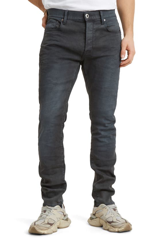Shop G-star 3301 Slim Fit Jeans In Dark Aged Grey