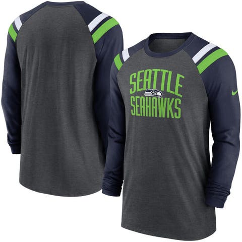 Men's Refried Apparel Heather Gray Seattle Seahawks Sustainable Split  T-Shirt