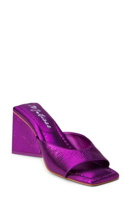 Regan Slide Sandal in Purple