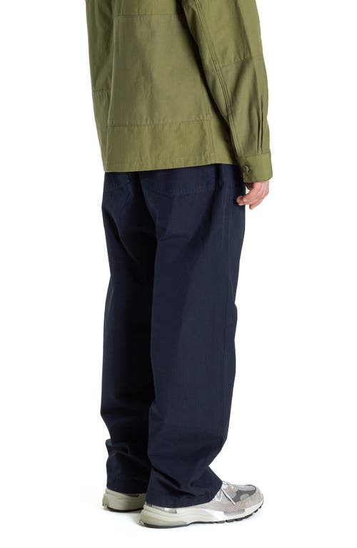 Shop Stan Ray K Straight Leg Pants In Navy Ripstop