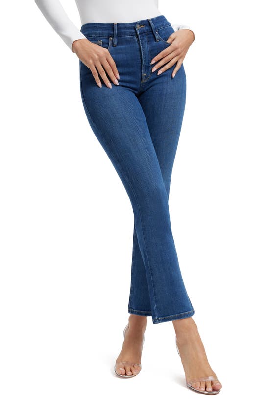 Good American Cotton Blend Good Legs High Rise Straight Leg Jeans In Bb04 In Blue004