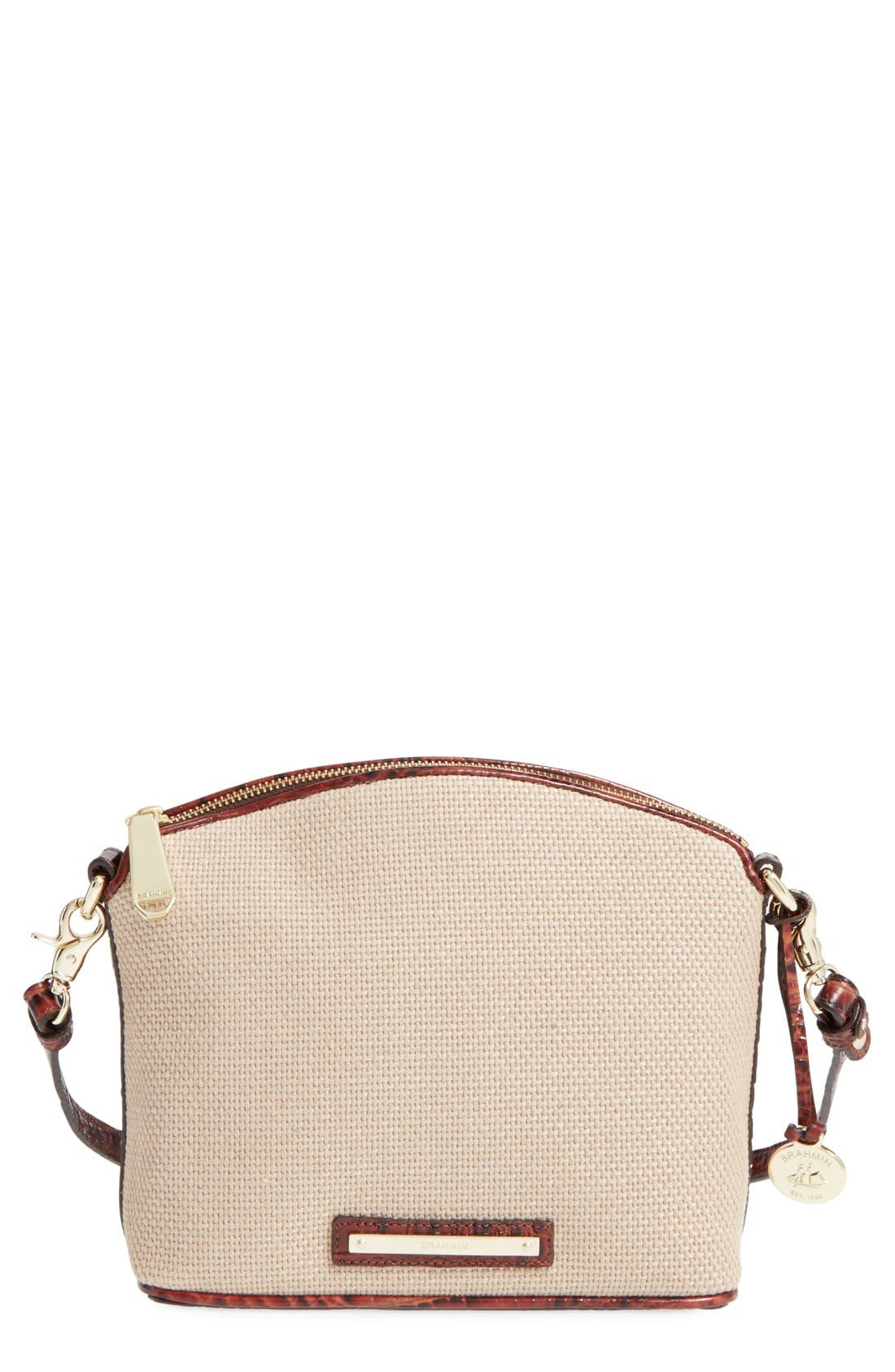 brahmin woven handbag