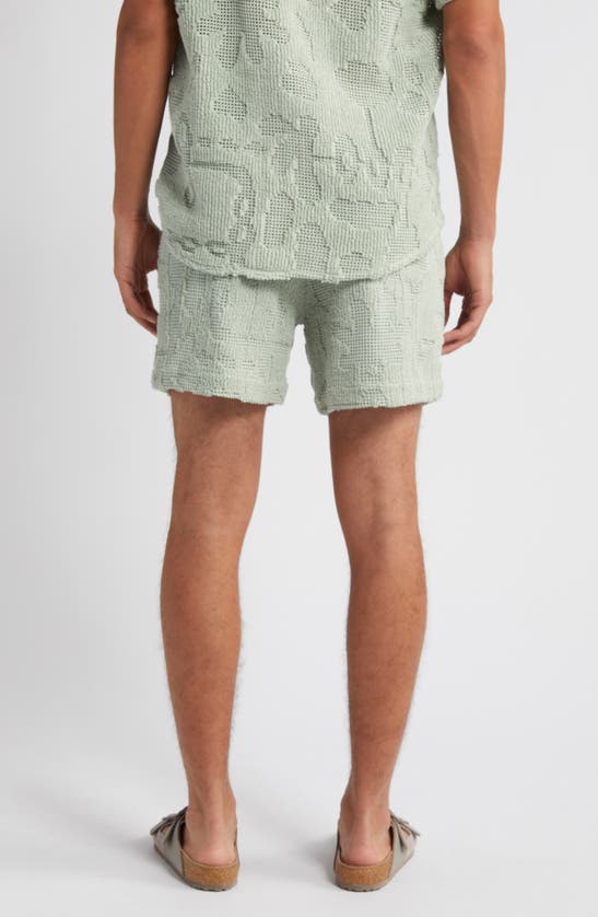 Shop Oas Galbanum Shorts In Green