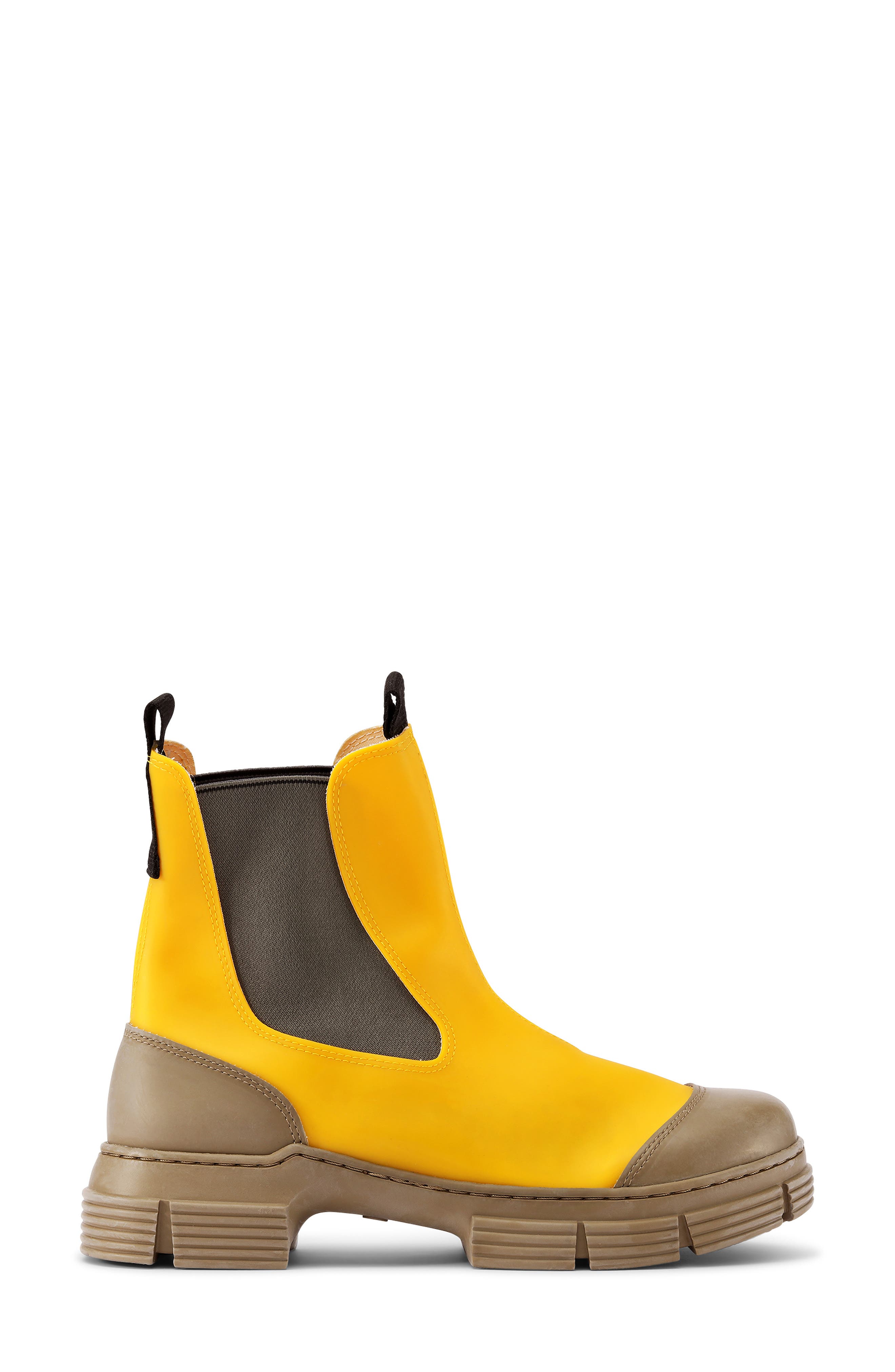 mustard rain boots