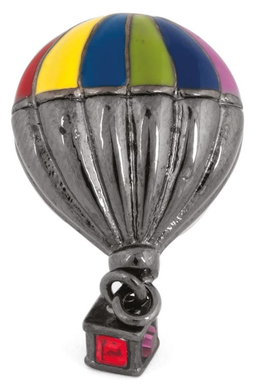 Thompson Of London Hot Air Balloon Lapel Pin In Metallic