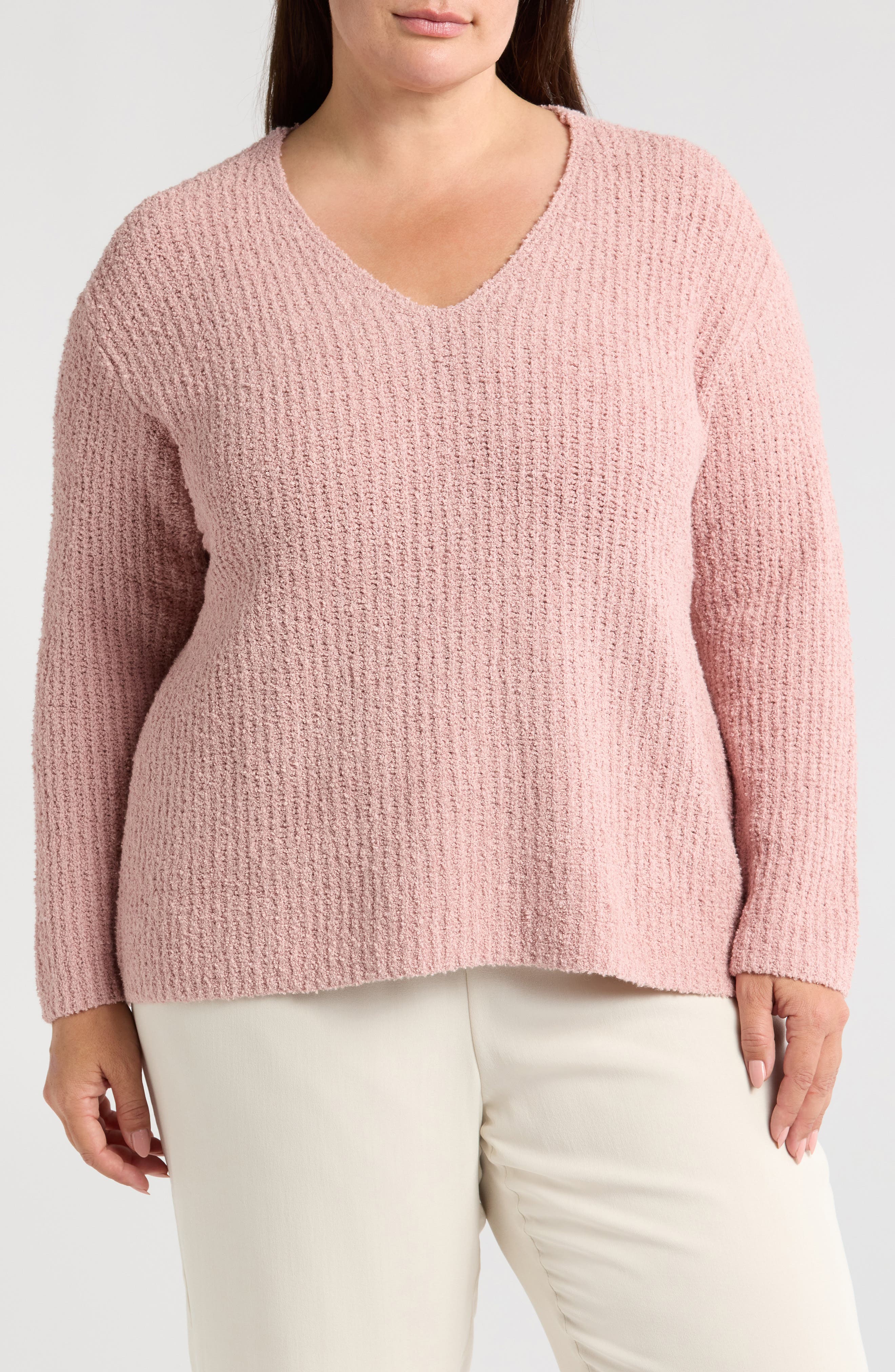 Eileen Fisher Organic Cotton Sweater in Opal 