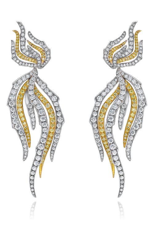 MINDI MOND MINDI MOND FIRE & ICE DIAMOND DROP EARRINGS