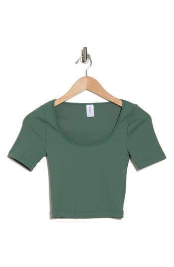 Abound Compact Rib T-shirt In Green Tree