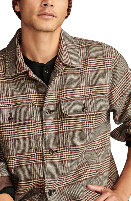 Shop Lucky Brand Plaid Cotton Button-up Shirt Jacket In Plaid Multi