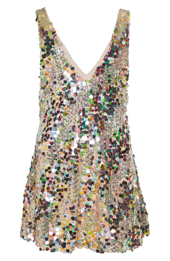 Shop Nasty Gal Sequin & Paillette Minidress In Multi