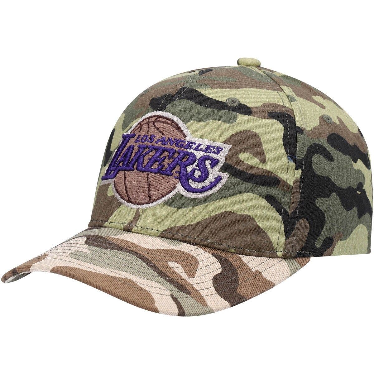 lakers camo snapback