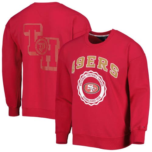 Men's Tommy Hilfiger Scarlet San Francisco 49ers Ronald Crew Sweatshirt
