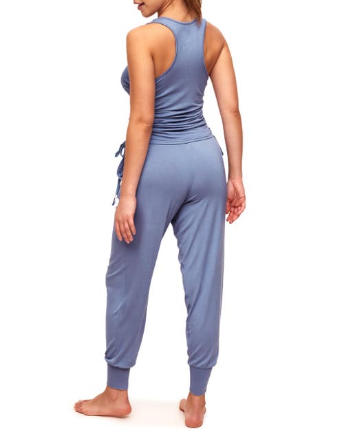 Shop Adore Me Jayden Pajama Tank & Pant Set In Dark Purple