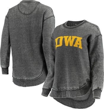 Women's Pressbox Black Oregon State Beavers Comfy Cord Vintage Wash Basic  Arch Pullover Sweatshirt