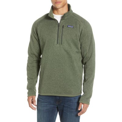 Patagonia Better Sweater Quarter Zip Jacket, Green