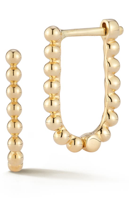 Shop Dana Rebecca Designs Poppy Rae U-hoop Earrings In Yellow Gold