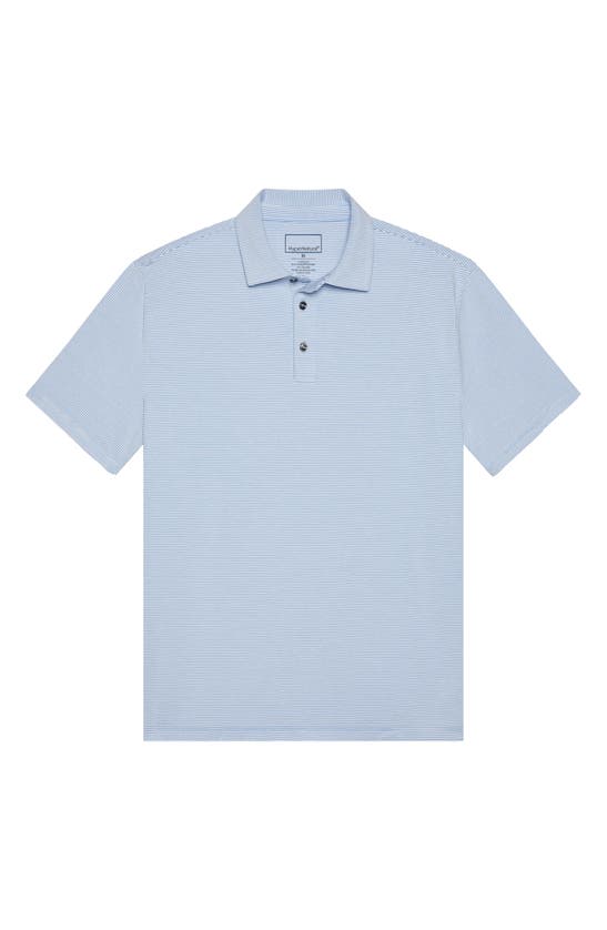 Shop Hypernatural Pinehurst Classic Fit Cotton Blend Golf Polo In Blue Jay / White