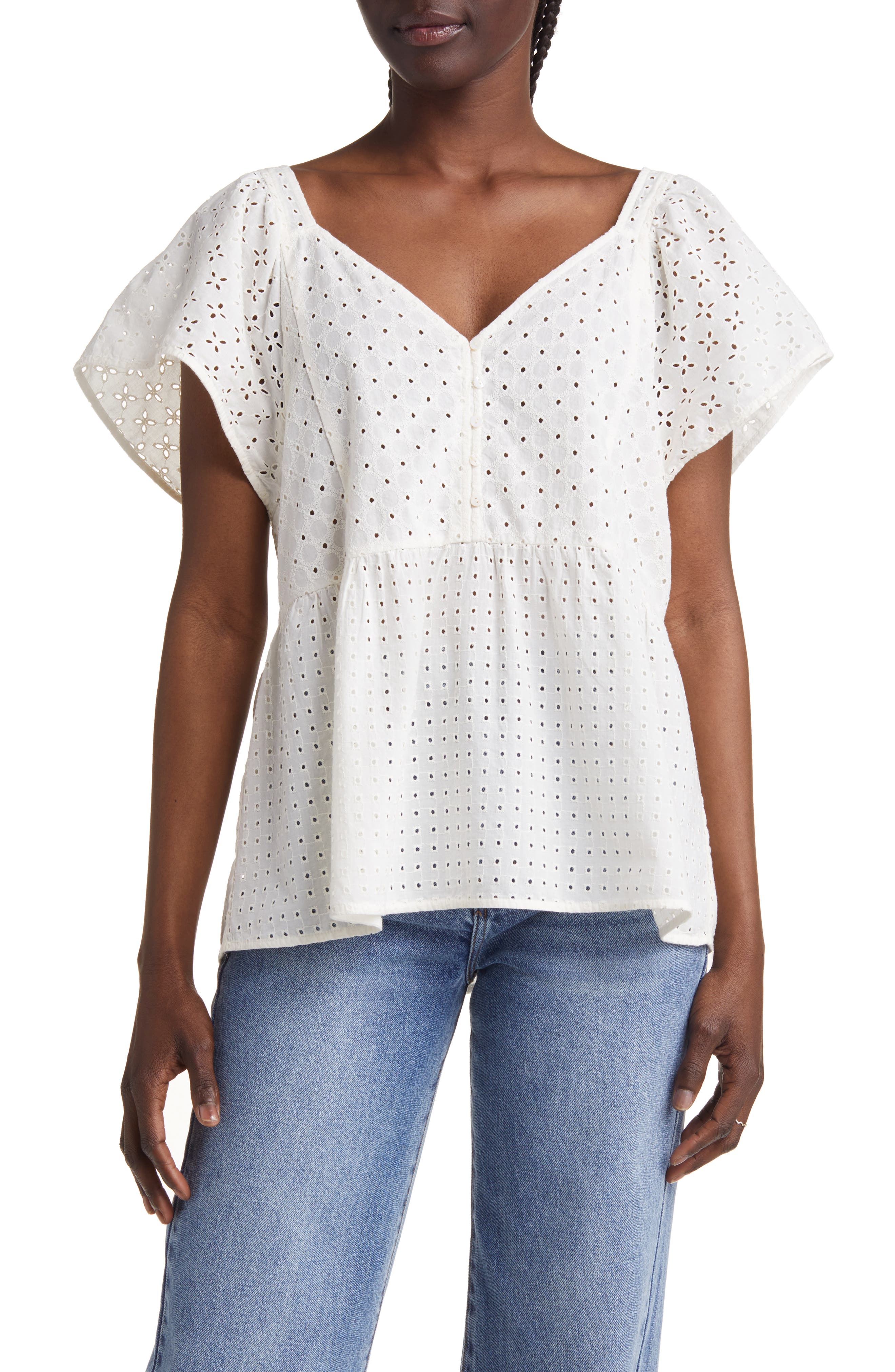 eyelet top | Nordstrom
