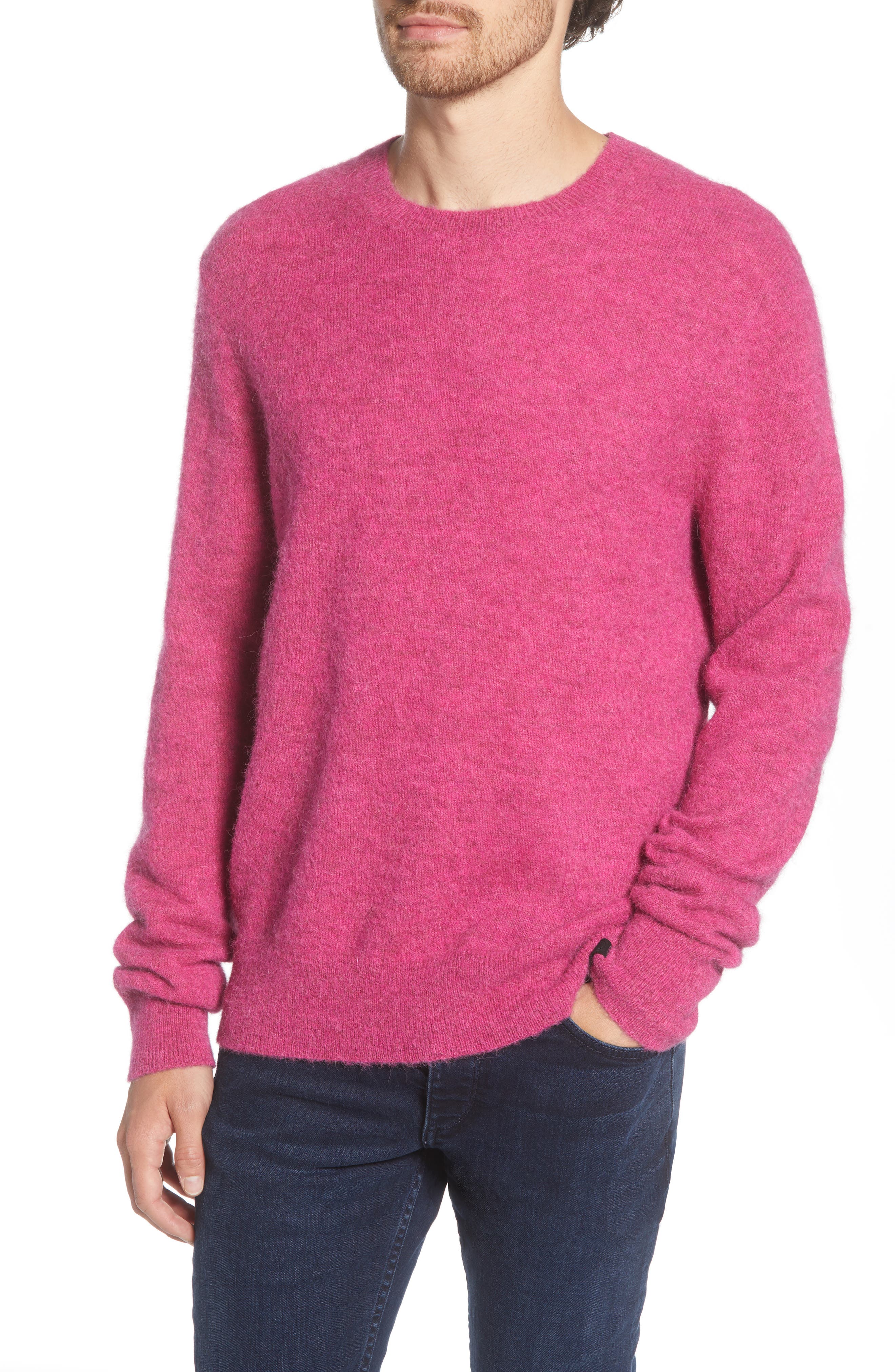 slim crew neck sweater