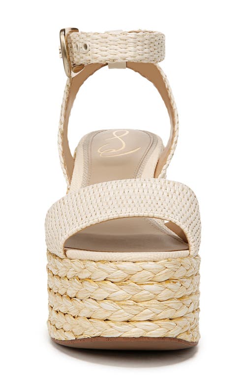 Shop Sam Edelman April Platform Wedge Espadrille Sandal In Linen