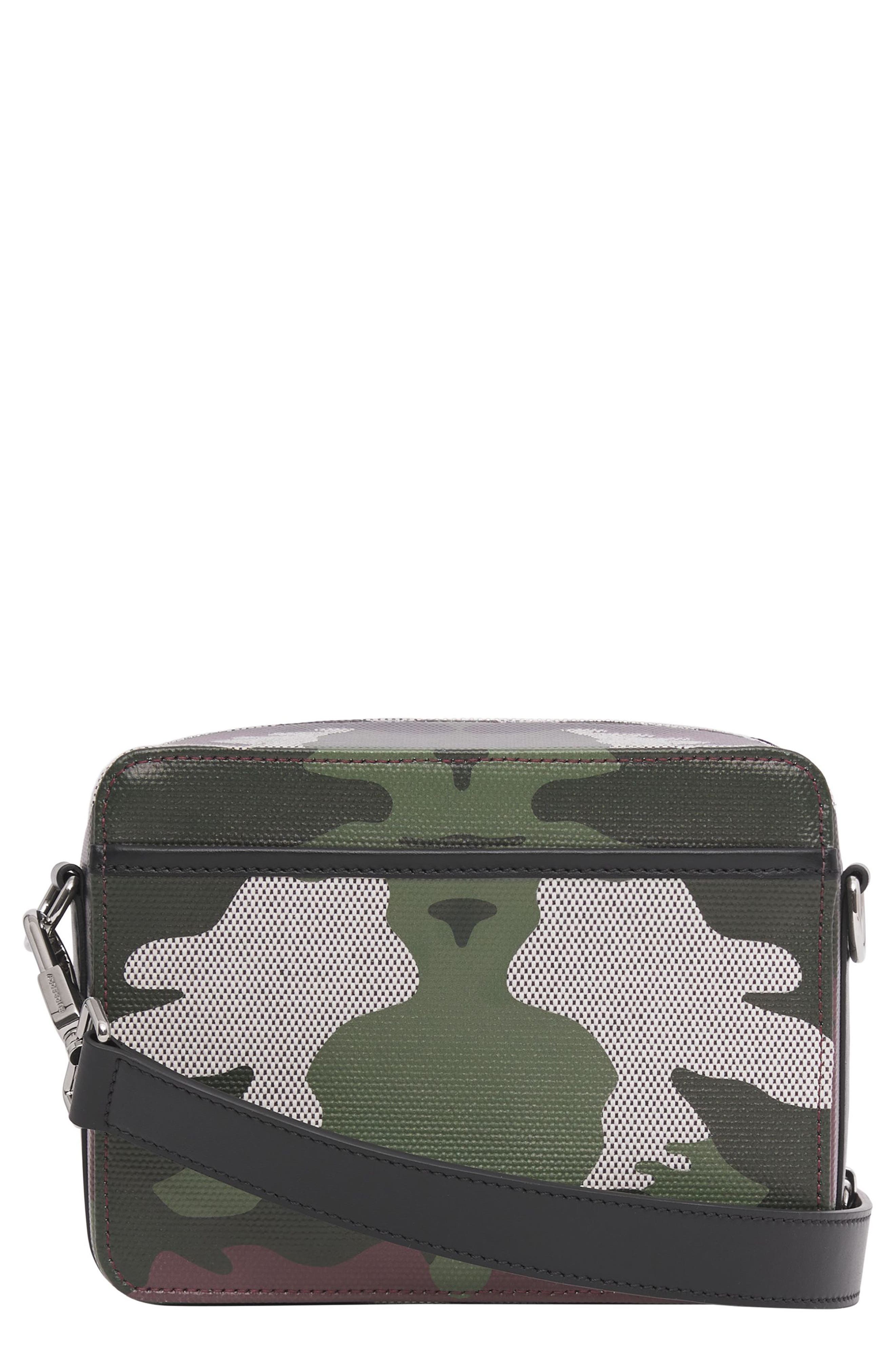 Burberry Men's Horseferry Print Canvas And Leather Crossbody Bag