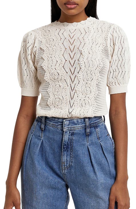 pointelle knit top | Nordstrom