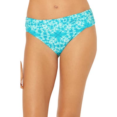 Bleu By Rod Beattie Make Waves Sarong Hipster Bikini Bottoms, Blue