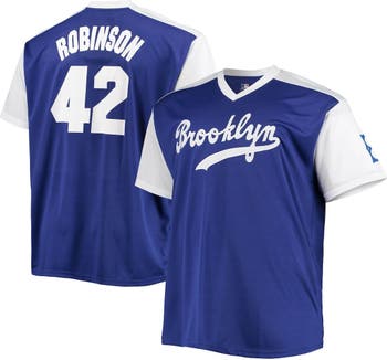 PROFILE Men's Jackie Robinson Royal/White Brooklyn Dodgers Cooperstown  Collection Replica Player Jersey