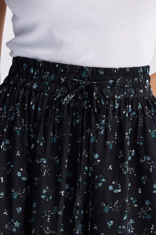 Shop Reistor Drawstring Short Skirt In Ditzy Wildflowers