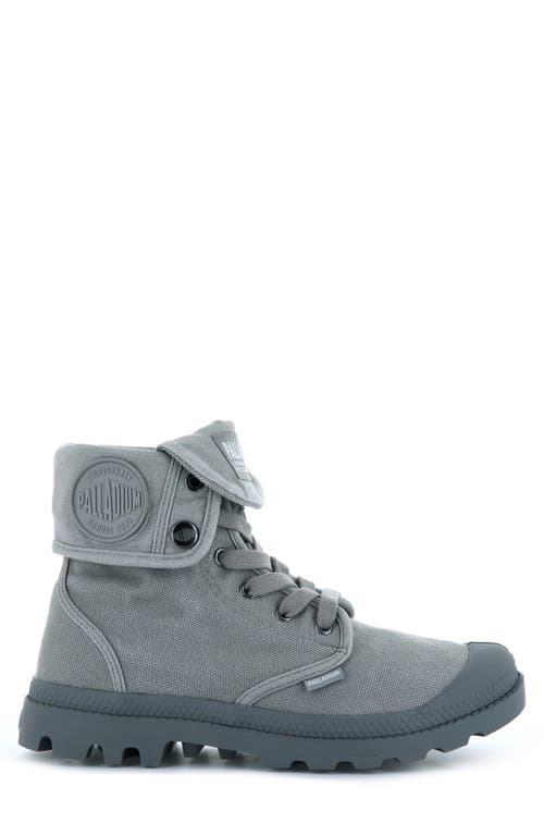 Palladium 'baggy' Canvas Boot In Titanium/high Rise