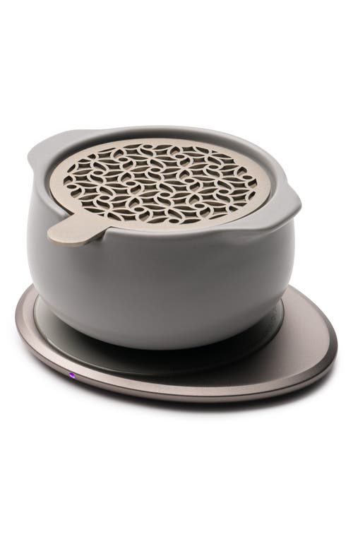 Ohom Jun Self-heating Diffuser Set In Soft Gray