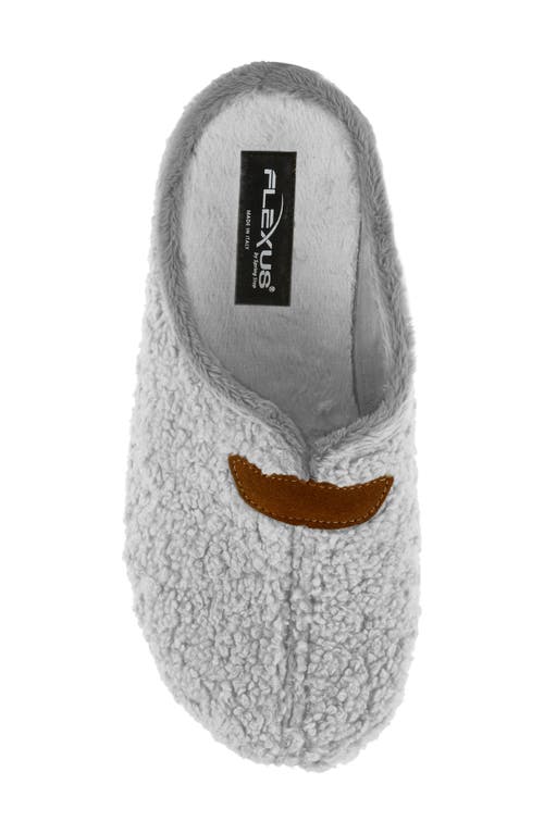 Shop Flexus By Spring Step Paddington Faux Shearling Slipper In Grey