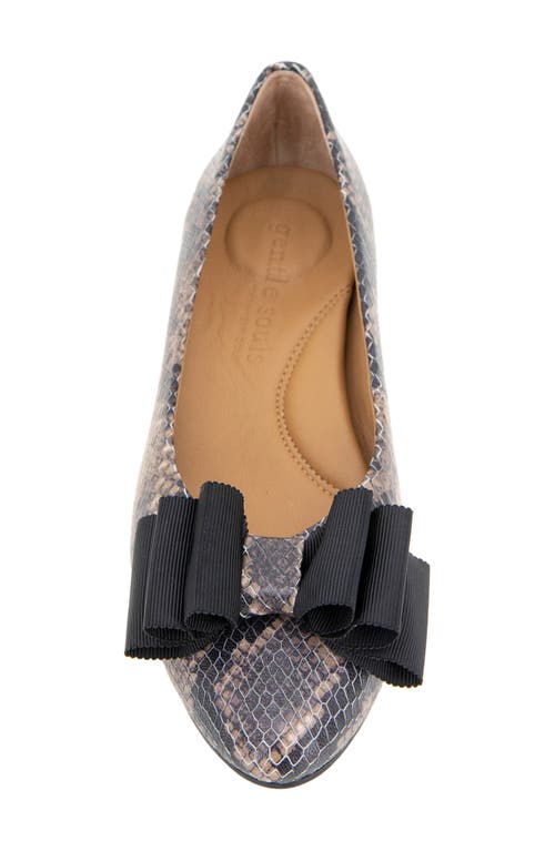 Shop Gentle Souls By Kenneth Cole Gentle Souls Atlas Flat In Brown Snake Leather