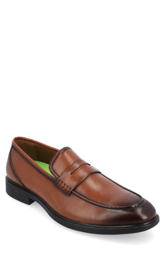 Vance Co. Keith Penny Loafer In Chestnut