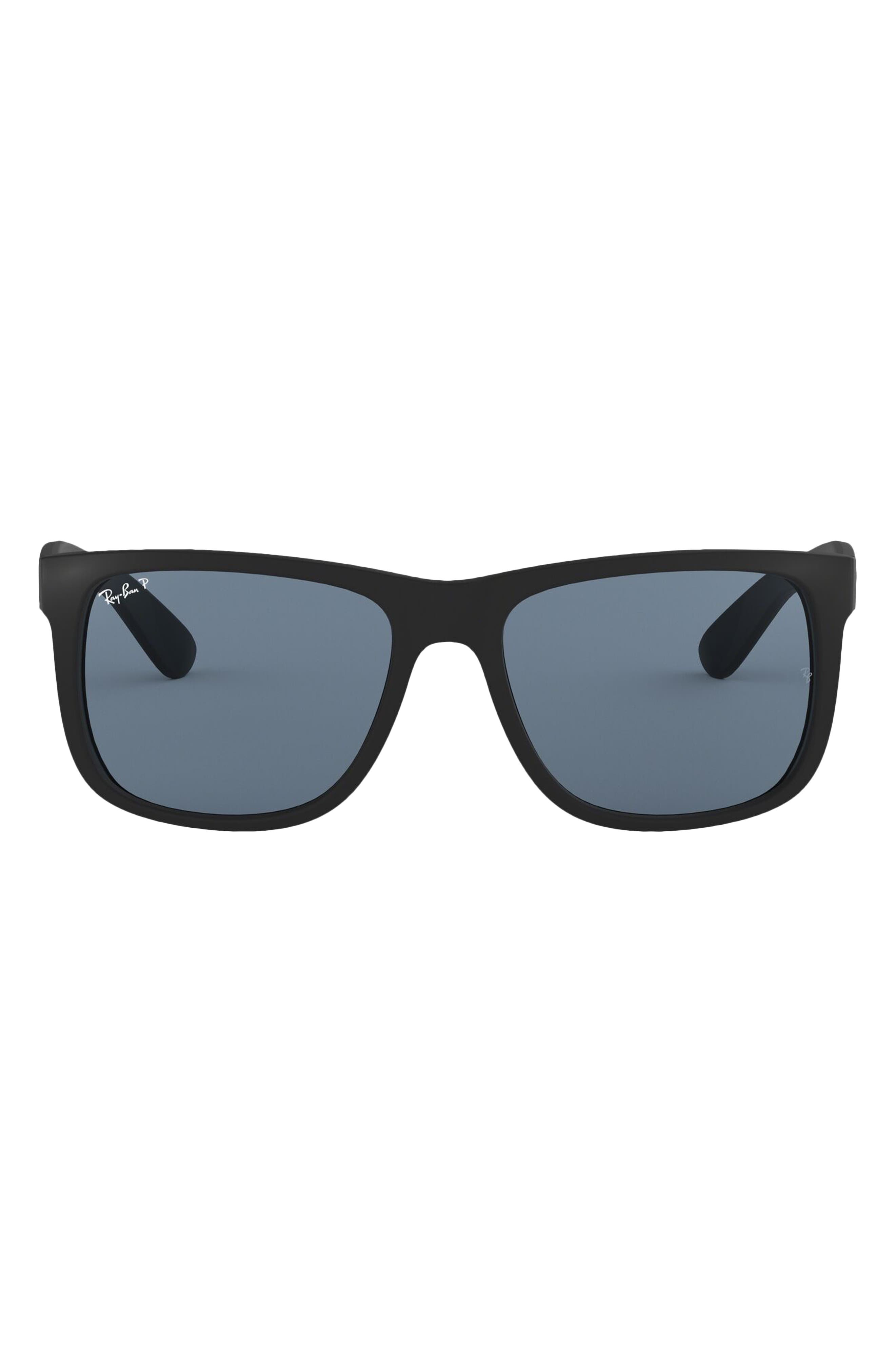 EAN 8053672508147 product image for Ray-Ban Justin 54mm Polarized Sunglasses in Black Rubber/Dark Blue at Nordstrom | upcitemdb.com