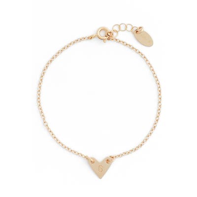 Nashelle Initial Heart Bracelet